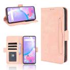 For Umidigi A11 Pro Max Skin Feel Calf Pattern Horizontal Flip Leather Case with Holder & Card Slots & Photo Frame(Pink) - 1