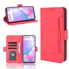 For Umidigi A11 Pro Max Skin Feel Calf Pattern Horizontal Flip Leather Case with Holder & Card Slots & Photo Frame(Red) - 1