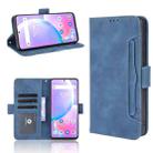 For Umidigi A11 Pro Max Skin Feel Calf Pattern Horizontal Flip Leather Case with Holder & Card Slots & Photo Frame(Blue) - 1