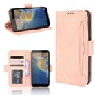 For ZTE Blade A31 Skin Feel Calf Pattern Horizontal Flip Leather Case with Holder & Card Slots & Photo Frame(Pink) - 1