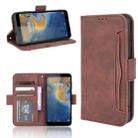 For ZTE Blade A31 Skin Feel Calf Pattern Horizontal Flip Leather Case with Holder & Card Slots & Photo Frame(Brown) - 1