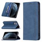 For iPhone 11 Pro Magnetic RFID Blocking Anti-Theft Leather Case with Holder & Card Slots & Wallet (Blue) - 1
