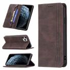 For iPhone 11 Pro Max Magnetic RFID Blocking Anti-Theft Leather Case with Holder & Card Slots & Wallet (Brown) - 1