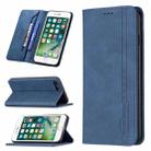 Magnetic RFID Blocking Anti-Theft Leather Case with Holder & Card Slots & Wallet For iPhone 7 Plus / 8 Plus(Blue) - 1