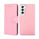 For Samsung Galaxy S22+ 5G Crystal Texture Horizontal Flip Leather Case with Holder & Card Slots & Wallet(Pink) - 1
