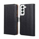 For Samsung Galaxy S22+ 5G Ostrich Texture Horizontal Flip Leather Case with Holder & Card Slots & Wallet(Black) - 1