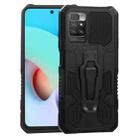 For Xiaomi Redmi 10 Armor Warrior Shockproof PC + TPU Protective Case(Black) - 1