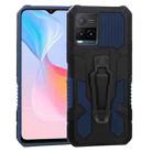 For vivo Y21s Armor Warrior Shockproof PC + TPU Protective Case(Blue) - 1