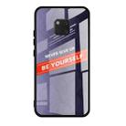 For Huawei Mate 20 Pro Shockproof PC + TPU + Glass Protective Case(Purple) - 1