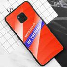 For Huawei Mate 20 Pro Shockproof PC + TPU + Glass Protective Case(Orange) - 2