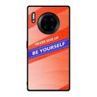 For Huawei Mate 30 Pro Shockproof PC + TPU + Glass Protective Case(Orange) - 1