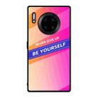 For Huawei Mate 30 Pro Shockproof PC + TPU + Glass Protective Case(Pink) - 1