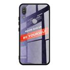 For Asus ZenFone Max Pro M1 ZB601KL Shockproof PC + TPU + Glass Protective Case(Purple) - 1