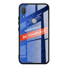 For Asus ZenFone Max Pro M1 ZB601KL Shockproof PC + TPU + Glass Protective Case(Blue) - 1