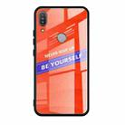 For Asus ZenFone Max Pro M1 ZB601KL Shockproof PC + TPU + Glass Protective Case(Orange) - 1