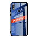 For Asus Zenfone Max Pro M2 ZB631KL Shockproof PC + TPU + Glass Protective Case(Blue) - 1