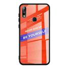 For Asus Zenfone Max Pro M2 ZB631KL Shockproof PC + TPU + Glass Protective Case(Orange) - 1