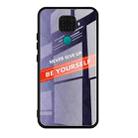 For Huawei nova 5i Pro Shockproof PC + TPU + Glass Protective Case(Purple) - 1