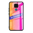 For Huawei nova 5i Pro Shockproof PC + TPU + Glass Protective Case(Pink) - 1