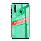 For Huawei Enjoy 9s Shockproof PC + TPU + Glass Protective Case(Green) - 1
