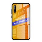 For Huawei Enjoy 10 Plus Shockproof PC + TPU + Glass Protective Case(Yellow) - 1