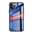 For iPhone 11 Pro Shockproof PC + TPU + Glass Protective Case(Blue) - 1