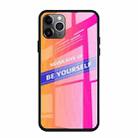 For iPhone 11 Pro Shockproof PC + TPU + Glass Protective Case(Pink) - 1