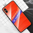 For iPhone XS Max Shockproof PC + TPU + Glass Protective Case(Orange) - 2