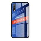 For Huawei Honor 9X Shockproof PC + TPU + Glass Protective Case(Blue) - 1