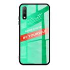 For Huawei Honor 9X Shockproof PC + TPU + Glass Protective Case(Green) - 1