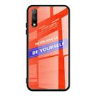 For Huawei Honor 9X Shockproof PC + TPU + Glass Protective Case(Orange) - 1