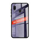 For Galaxy A20 Shockproof PC + TPU + Glass Protective Case(Purple) - 1