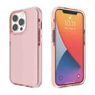 For iPhone 13 Pro Two-color High Translucent Shockproof Protective Case (Pink) - 1