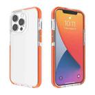 For iPhone 13 Pro Max Two-color High Translucent Shockproof Protective Case (Orange) - 1