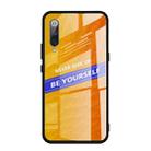 For Xiaomi Mi 9 SE Shockproof PC + TPU + Glass Protective Case(Yellow) - 1