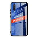 For Xiaomi Mi CC9 Shockproof PC + TPU + Glass Protective Case(Blue) - 1