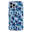 For iPhone 13 mini Camouflage TPU Protective Case (Blue) - 1