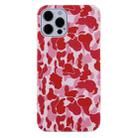 For iPhone 13 Camouflage TPU Protective Case(Pink) - 1