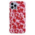 For iPhone 13 Pro Max Camouflage TPU Protective Case (Pink) - 1