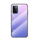 For OnePlus 8T Gradient Color Painted TPU Edge Glass Case(Gradient Pink Purple) - 1