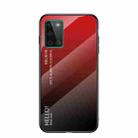 For OnePlus 8T Gradient Color Painted TPU Edge Glass Case(Gradient Red) - 1