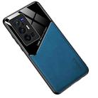 For vivo X70 Pro+ All-inclusive Leather + Organic Glass Protective Case with Metal Iron Sheet(Royal Blue) - 1