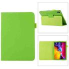 For iPad mini 6 Litchi Texture Horizontal Flip PU Leather Tablet Case with Holder(Green) - 1