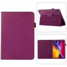 For iPad mini 6 Litchi Texture Horizontal Flip PU Leather Tablet Case with Holder(Purple) - 1