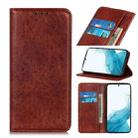 For Samsung Galaxy S22 5G Magnetic Crazy Horse Texture Horizontal Flip Leather Case with Holder & Card Slots & Wallet(Brown) - 1