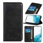 For Samsung Galaxy S22 5G Magnetic Crazy Horse Texture Horizontal Flip Leather Case with Holder & Card Slots & Wallet(Black) - 1