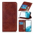 For Samsung Galaxy S22+ 5G Magnetic Crazy Horse Texture Horizontal Flip Leather Case with Holder & Card Slots & Wallet(Brown) - 1