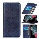 For Samsung Galaxy S22 Ultra 5G Magnetic Crazy Horse Texture Horizontal Flip Leather Case with Holder & Card Slots & Wallet(Blue) - 1