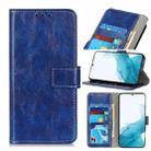 For Samsung Galaxy S22+ 5G Retro Crazy Horse Texture Horizontal Flip Leather Case with Holder & Card Slots & Photo Frame & Wallet(Blue) - 1