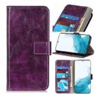 For Samsung Galaxy S22+ 5G Retro Crazy Horse Texture Horizontal Flip Leather Case with Holder & Card Slots & Photo Frame & Wallet(Purple) - 1